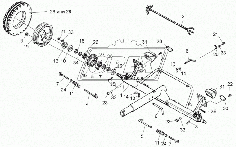 36-3101010-А2 Диск колеса (5отв.) 4.50Ех16 ЕТ-25 передний Т-25,Т-16,Т-30,Т-40 ЧКПЗ