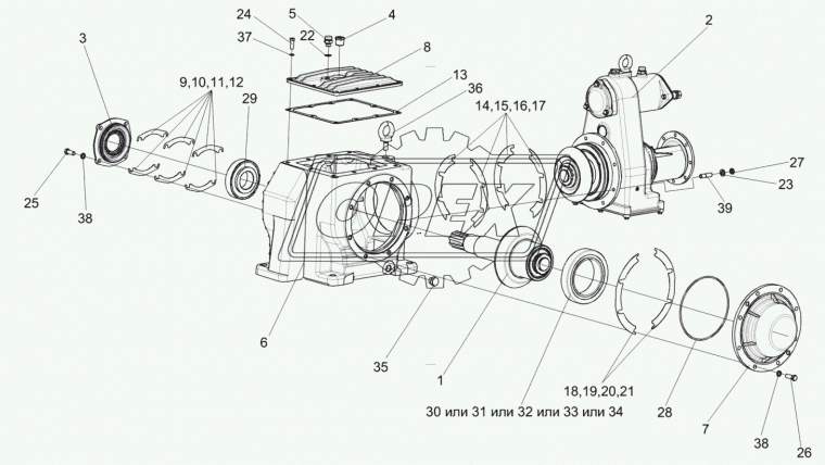 32024X Подшипник 120х180х38 ролик.радиал.упорн.конич. 1-ряд. FAG
