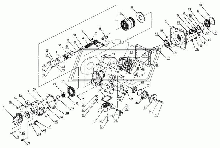 НШ-18 Насос подпитки НП-90,правый ГИДРОСИЛА