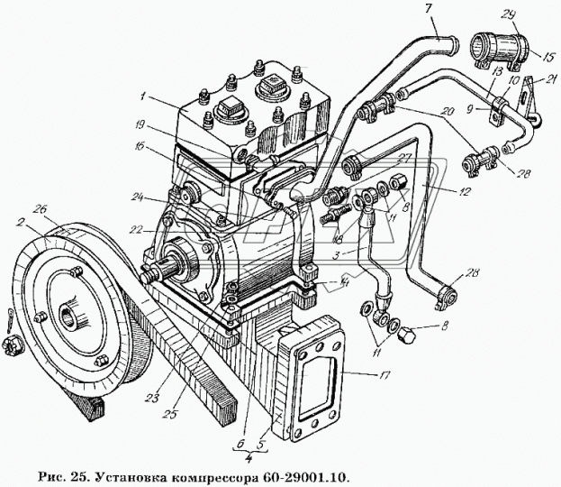 60-29101.00 Кронштейн компрессора