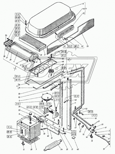 74.47.554 Шайба С/И стопорная сетки ограждения радиатора Т-150 ХТЗ