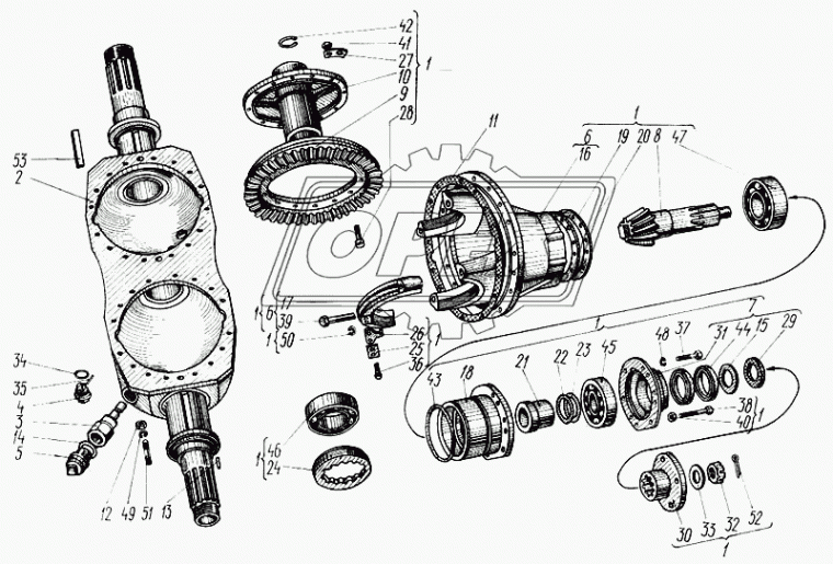 150.38.011-1А Редуктор (Главная передача) Т150 гусеничного ХТЗ