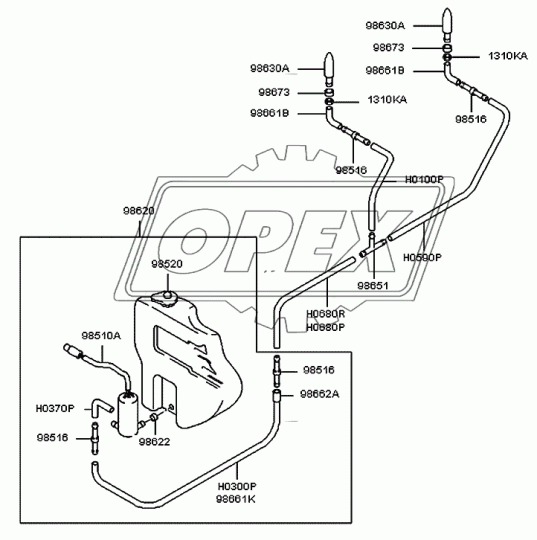 98614-43400 Форсунка омывателя Porter Hyundai