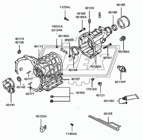 43141-4A001 Втулка направляющая подшипника выжимного Porter Hyundai