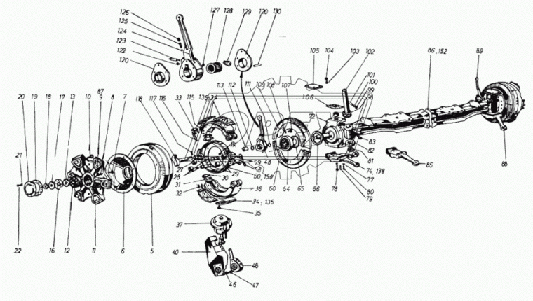 677-3001022 Шайба плоская (сталь) ф51х94х0,2 регулир. поворот.кулака ГОСТ11371-78 КанашААЗ
