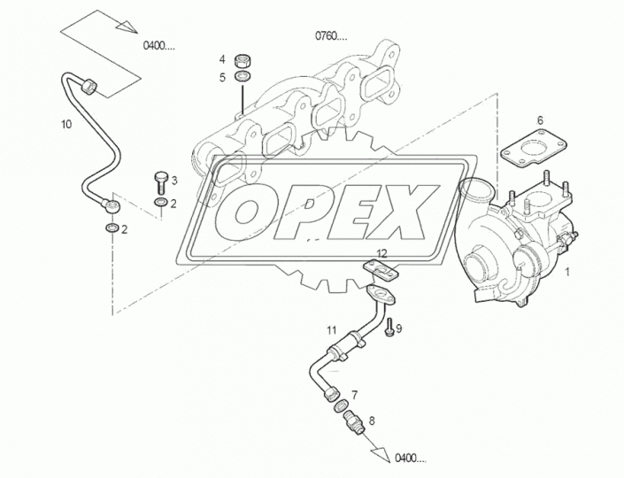 500370706 Прокладка турбины Iveco