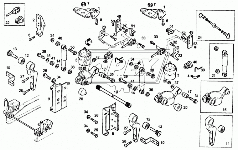 41013913 Втулка кабины пыльник Iveco