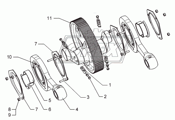 2226 Подшипник 130х230х40 ролик.радиал. 1-ряд.