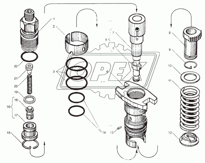 175.1111150-11 Плунжерная пара МАЗ,КРАЗ ЯМЗ-7511,7512,7513,7514 ТНВД 133,135,173,175 Евро-2 d=12мм