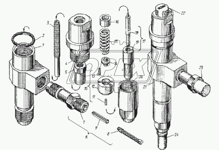 267.1112010-21 Форсунка МАЗ,УРАЛ дв.ЯМЗ-6562,6563,6581,6582 общая ГБЦ ЕВРО-3