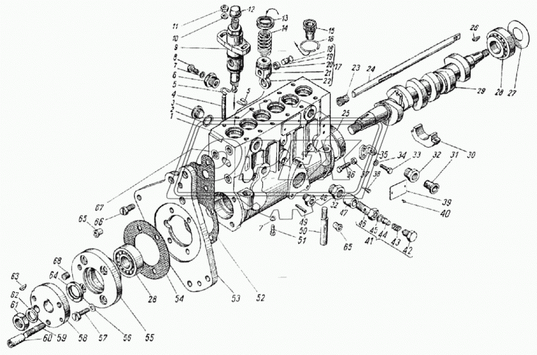 320-88226 Шпилька М8 L=56 L1=17х1,25/20х1,25 ф6 ГОСТ 10494 ЯМЗ