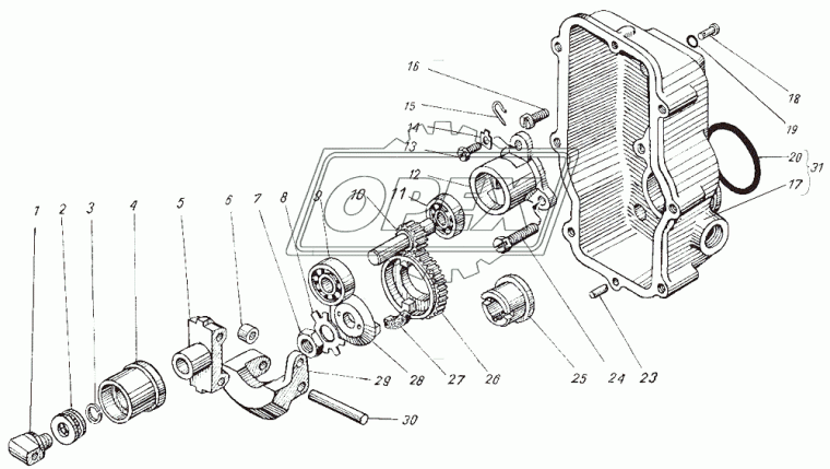 240-1110045 Груз регулятора в сборе ЯЗДА