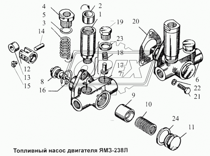 236М-1106210 ТННД а/м КрАЗ-260Г, 63221, 6446,5131ВЕ, НЕ, ПГБМ-528, БАЗ-6909 ЯЗДА