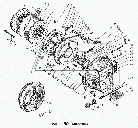 238-1601122 Кожух ф155х455 h=58 сцепления ЯМЗ
