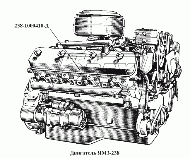 238-1000410-Д Двигатель ЯМЗ-238 не поставляется ЯМЗ