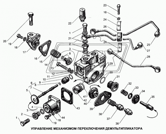 238М-1723162-40 Трубка (сталь) ф6; L=350 под штуцера ф10, подвода воздуха к клапану ЯМЗ