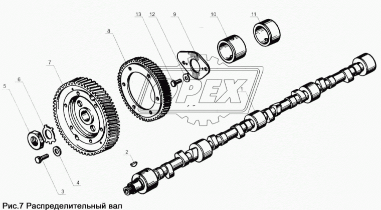 236-1006037-АР Втулка (бронза) ф52х68 L=30 с 1отв.под смазку распредвала промежуточная и задняя (узкая) ЯМЗ