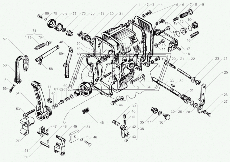 60.1110130 Кулиса в сборе ЯЗДА