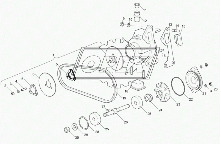 236-1307216-В Ступица шкива водяного насоса с/о ТМЗ