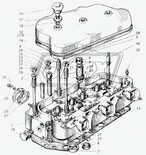 240-1003016-Б Шпилька ГБЦ М18 L=245 Р1=70х1,5/55х2; сн. с пр-ва см. альтернативу ЯМЗ