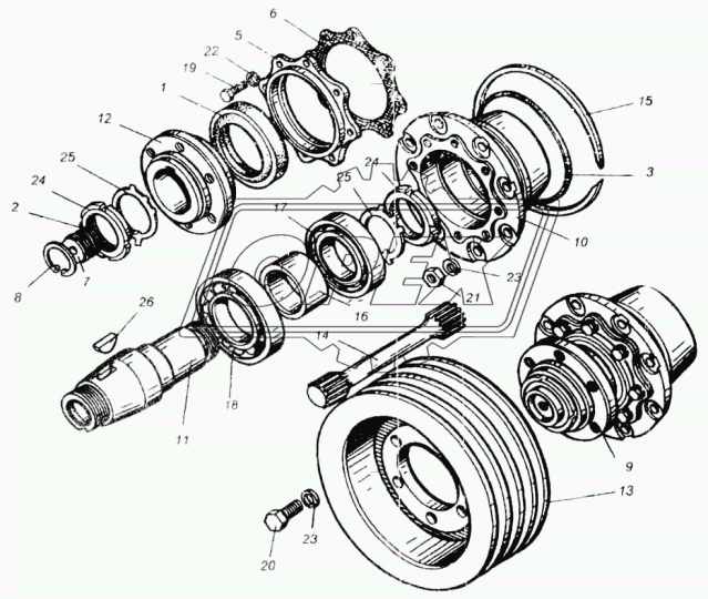 240-1029005 Вал привода ТМЗ