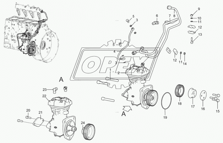 5340.3509508 Пластина ПАЗ Вектор Next 3204.05-04 дв.ЯМЗ 534.43-30; 534.23 ЯМЗ
