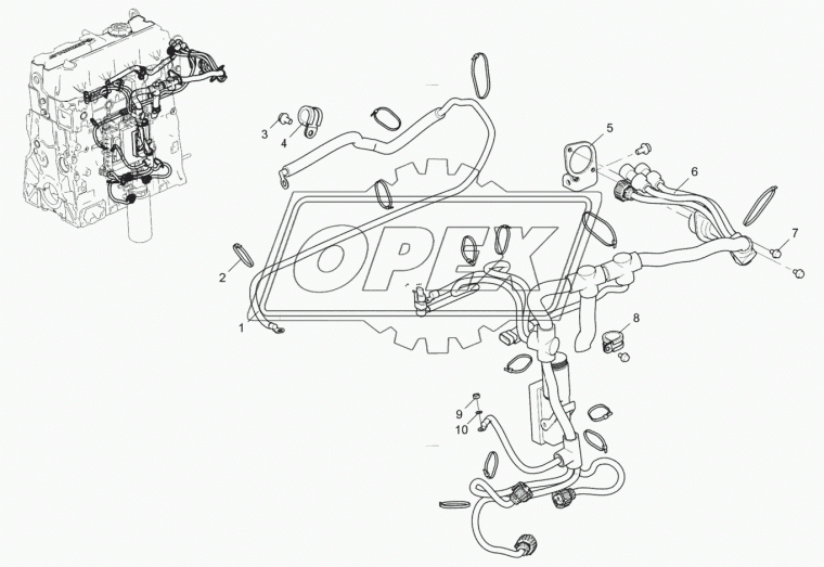 8.9299 Хомут RSGU 1.25/15W1 оцинкованная сталь, резиновый профиль ЯМЗ