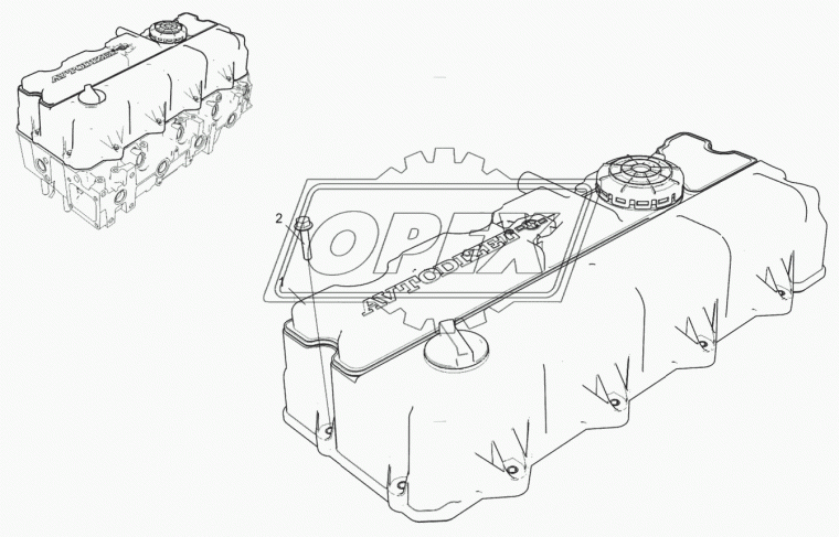 5340.1003260-11 Крышка головки цилиндров (клапанная) ЯМЗ-534 ЯМЗ