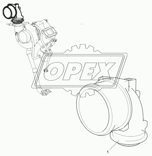 5340.1115283 Патрубок отводящий ЯМЗ-53445-20 ЯМЗ