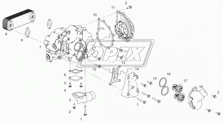 5340.1013650-01 Элемент ф78х248 L=41; 1отв.ф24 ЯМЗ-534 теплопередающий ЯМЗ