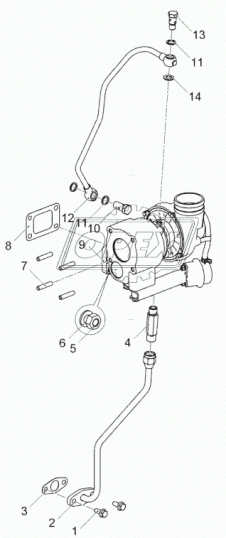 53443.1118010-30 Турбокомпрессор (дв. ЯМЗ-53443-30) Евро-4 ПАЗ Вектор Евро-5 ЯМЗ