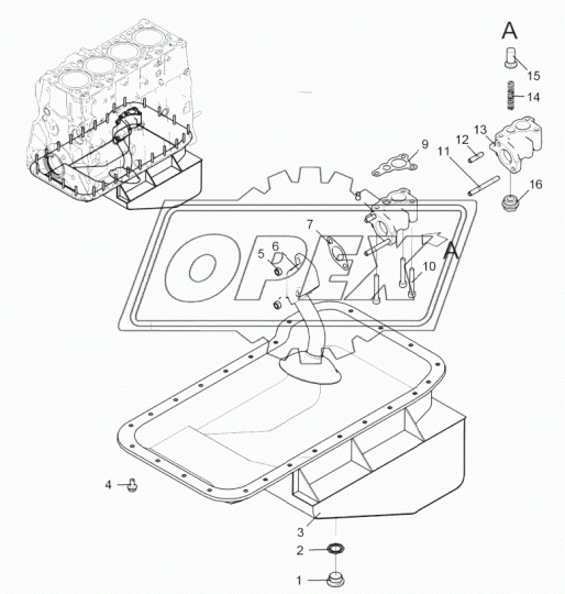 5347.1009010-20 Картер масляный в сборе ЯМЗ