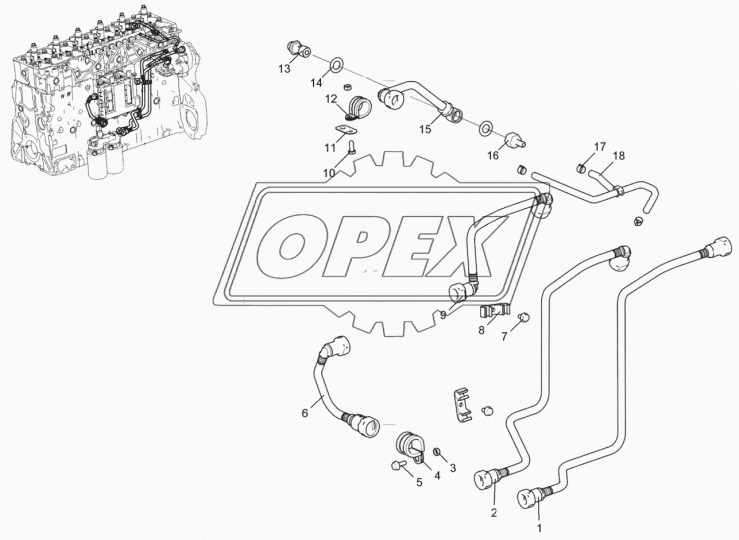 536.1104382-10 Трубка ПВХ ф12,5 L=220 быстросъемный разъем "мама"/под штуцер ф16 ЯМЗ