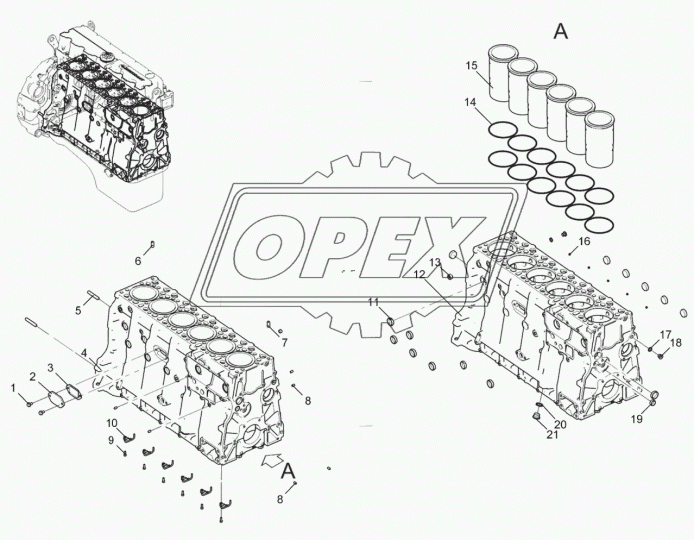 536.1002011-10 Блок цилиндров дв. ЯМЗ-536 ЕВРО-4,5; (ГИЛЬЗОВАННЫЙ) ЯМЗ