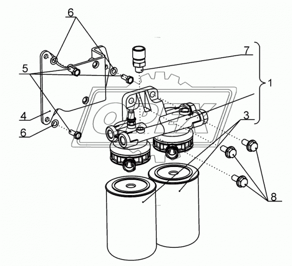 650.1117075 Фильтр топливный A=93 B=62 C=71 H=147 M18х1.5 RVI Keraх, Magnum, (DCI11: Евро-3), МАЗ, IVECO Bus (1970-2020), RVI LCV (1970-2020); WK 940/20 ЯМЗ