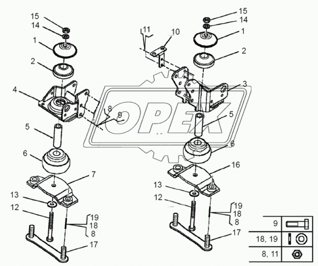 650.1001126-10 Кронштейн передний правый ЯМЗ