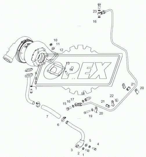 65652.1118340 Трубка ЯМЗ-65652.10 слива масла с турбокомпрессора ЯМЗ