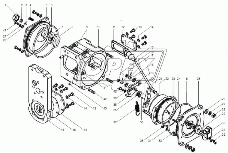 136.1110347 Прокладка крышки электронного регулятора ТНВД ЯМЗ-658 Евро-3 РД