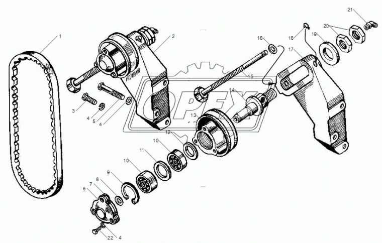 236-3509308-В БОЛТ-НАТЯЖИТЕЛЬ ЯМЗ