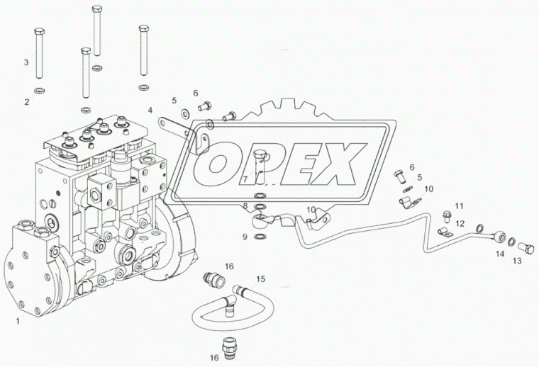 6585.1111558 ТРУБКА ПОДВОДА МАСЛА ЯМЗ