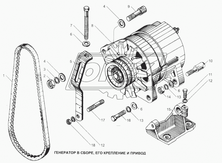 6582.3701-03 Генератор 28В Автобус ЛАЗ, МАРЗ, ""Волжанин"" (дв.ЯМЗ 236) а/м МАЗ, УРАЛ (дв.ЯМЗ 236,7511.10) MAZ (YAMZ 7511.10)/PAZ 4230"; 80А ЗиТ