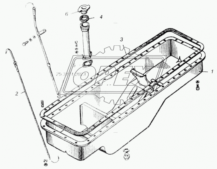 845.1009050 Указатель уровня масла/щуп/ ЯМЗ