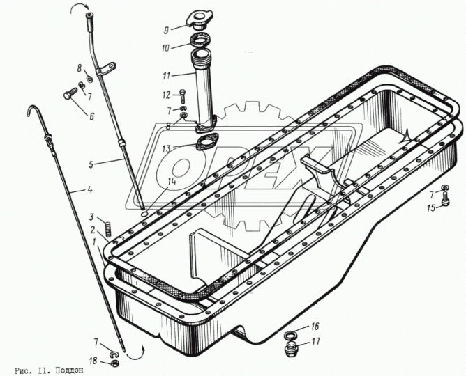 840.1009050 Указатель уровня масла/щуп/ L=1025 s=6 со втулкой ЯМЗ