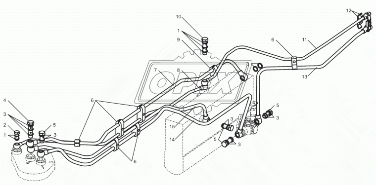845.1104384 ТРУБКА ОТВОДЯЩАЯ ЯМЗ