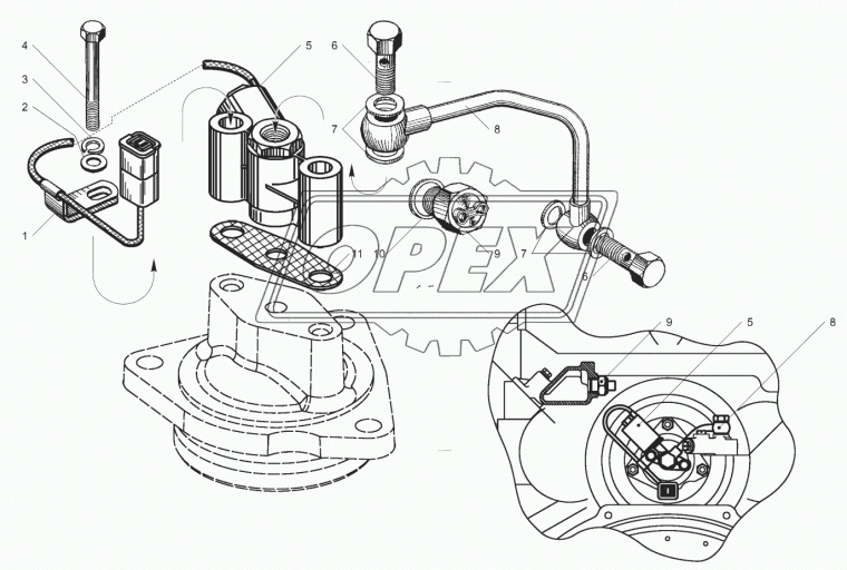 850.1308754-10 ТРУБКА ЯМЗ