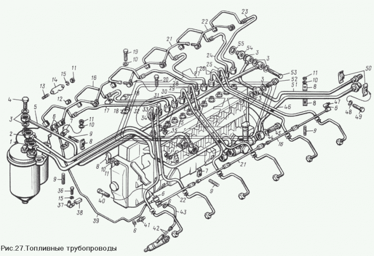 840.1112510-10 Трубка (сталь) 12-ой секции ЯМЗ 850-10 ЯМЗ