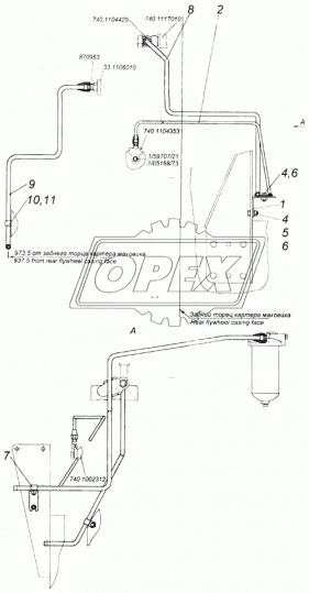 740.1104354 Кляммер КАМАЗ