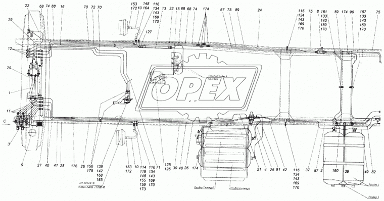 5320-3506196-10 Трубка (сталь) ф12; L=2300 Г=М18+К22/Г=М18+К22 КАМАЗ