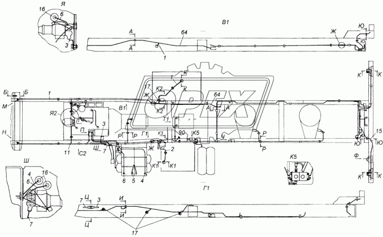 4326-3724044-17 Пучок проводов задн.прав. РЫБИНСК