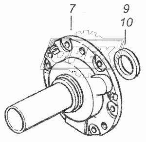14.1701040-70 Крышка заднего подшипника первичного вала КАМАЗ
